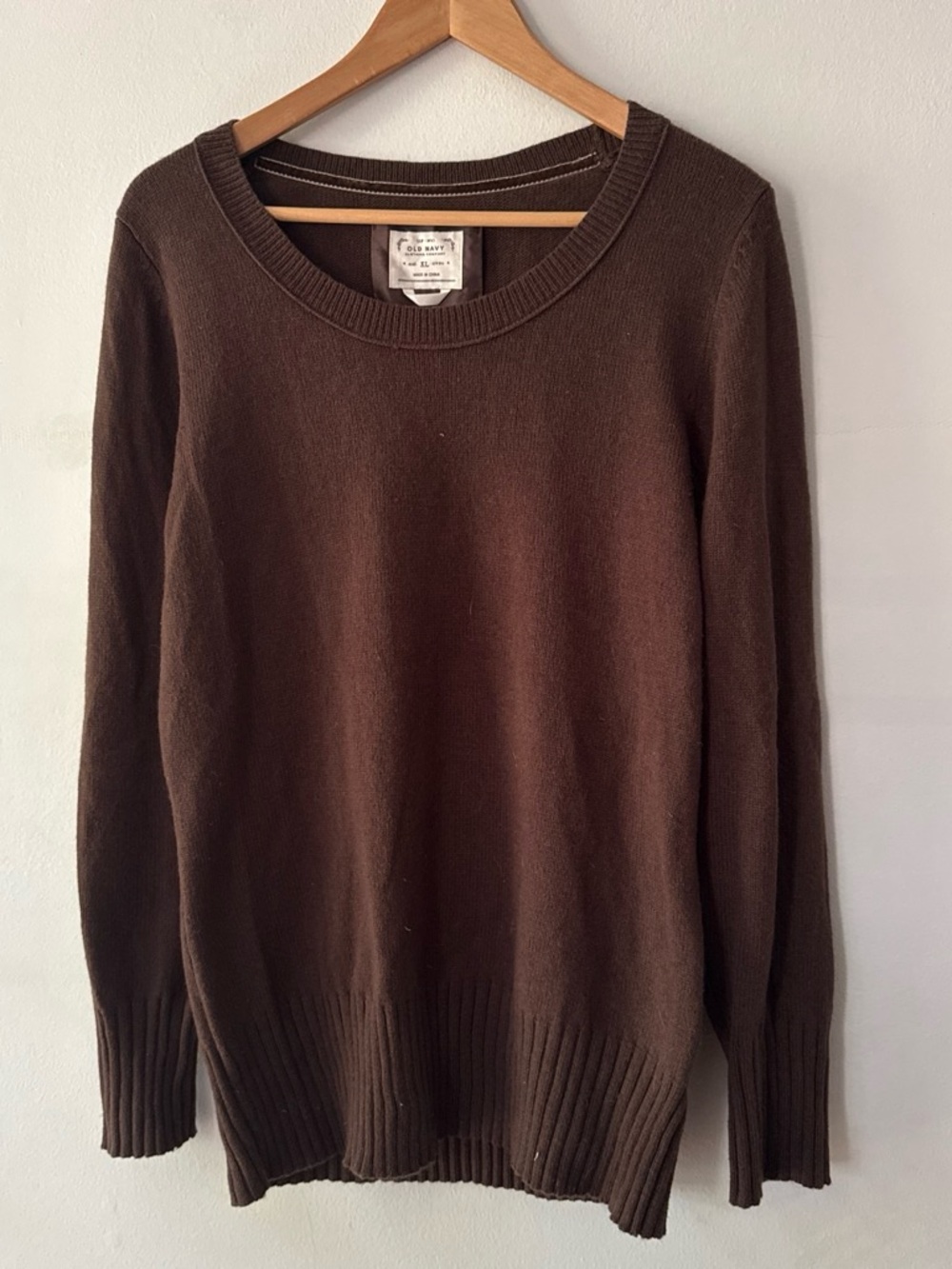 Vintage Y2K 2000s Old Navy Brown Crewneck Sweater